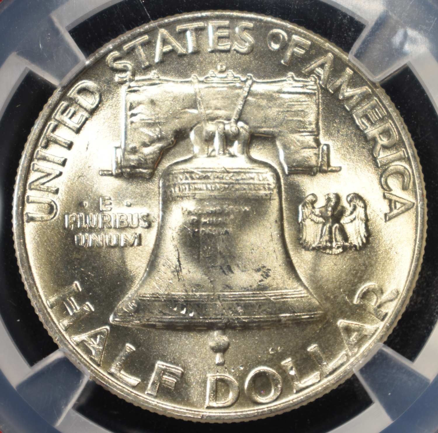 1953-D FRANKLIN HALF DOLLAR NGC MS64