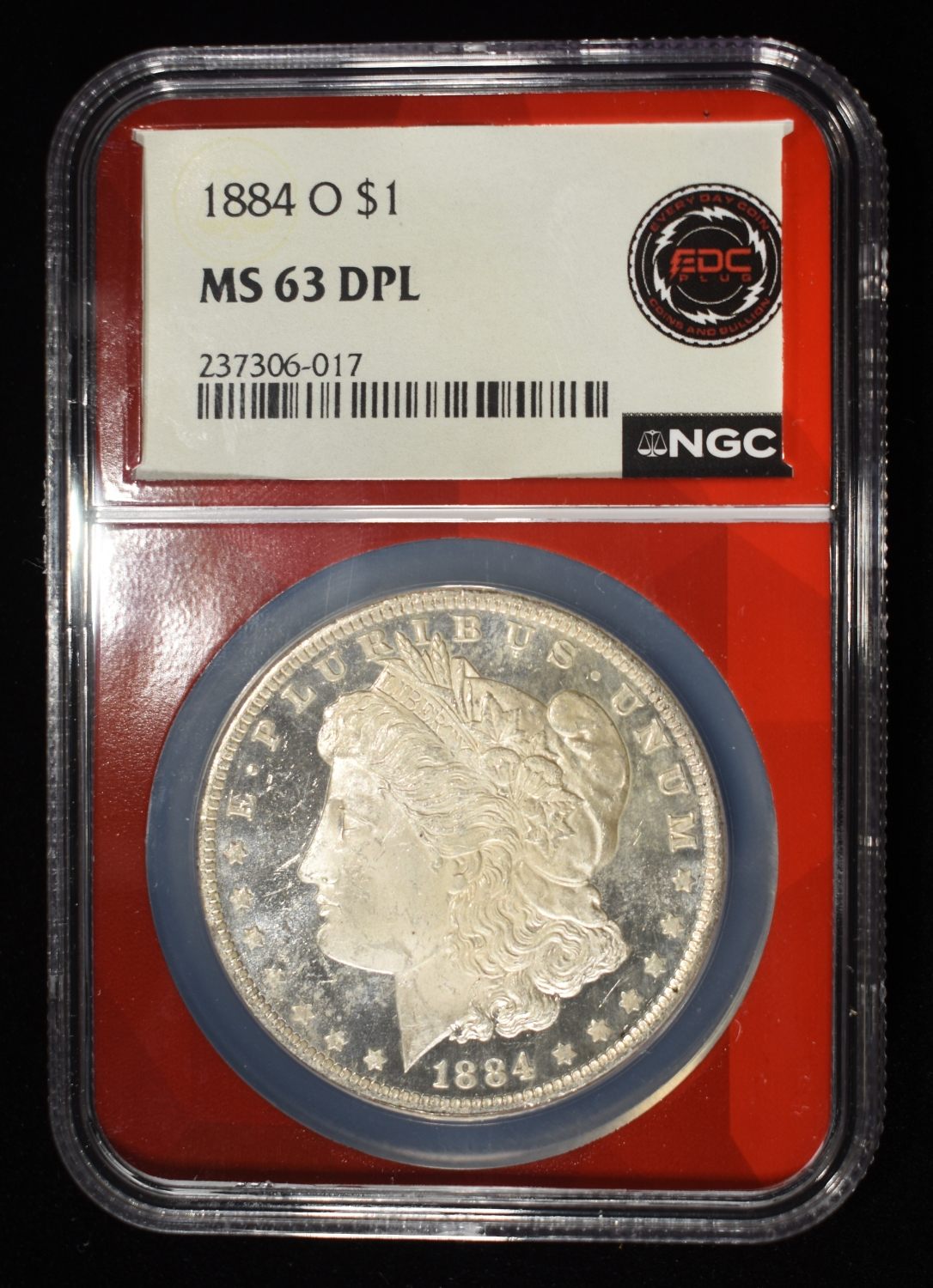 1884-O MORGAN DOLLAR NGC MS-63 DPL