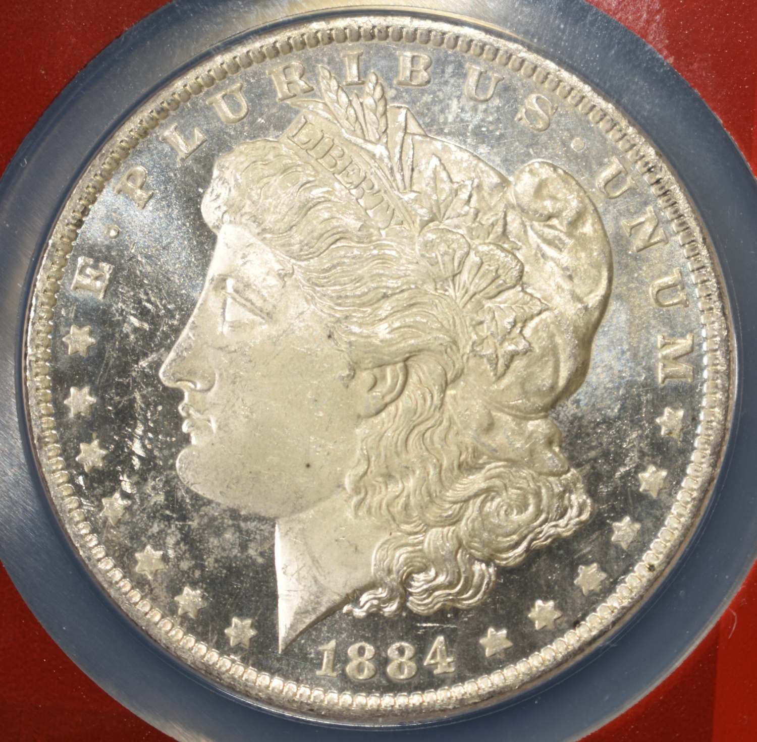 1884-O MORGAN DOLLAR NGC MS-63 DPL
