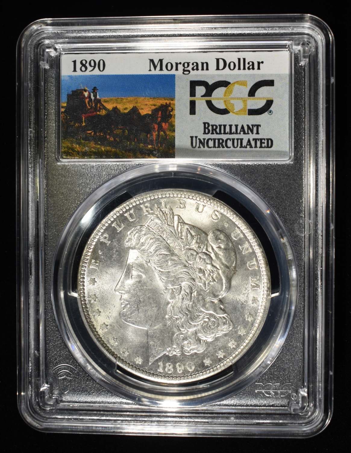 1890 MORGAN DOLLAR PCGS BU