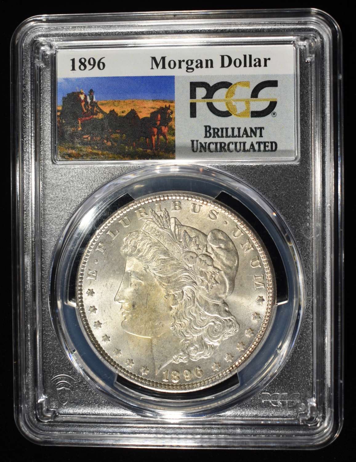 1896 MORGAN DOLLAR PCGS BU