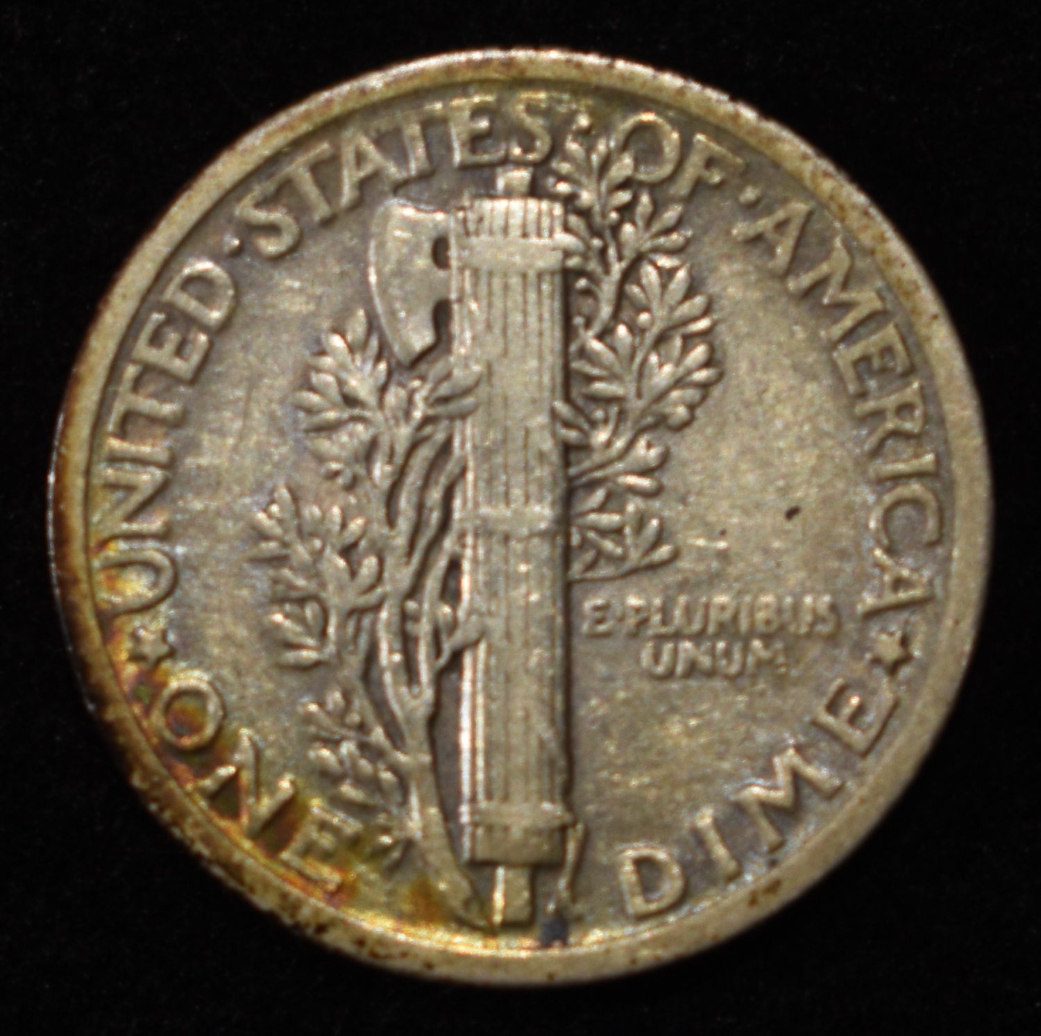 1921 MERCURY DIME XF