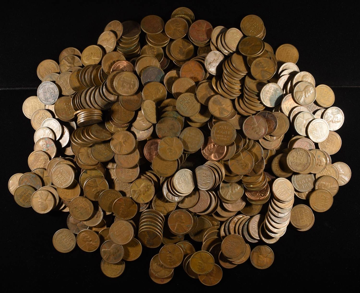 (500) WHEAT CENTS