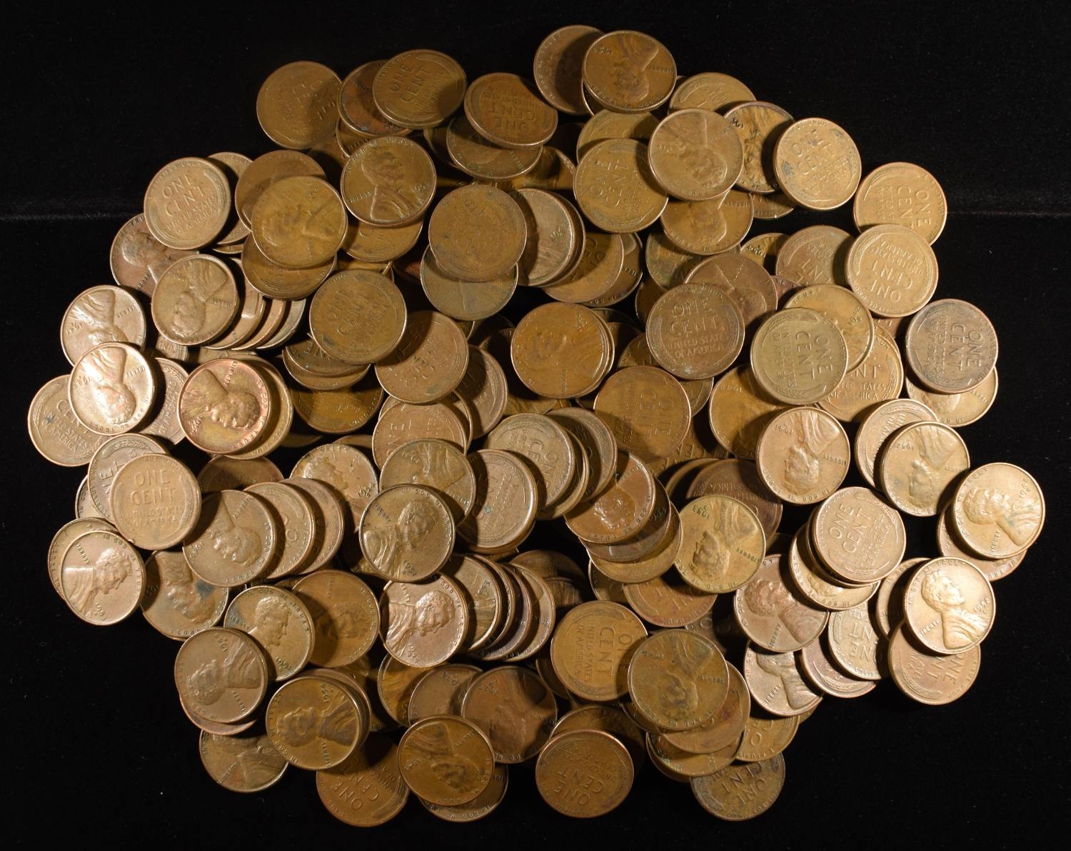 200 "S" MINT WHEAT CENTS