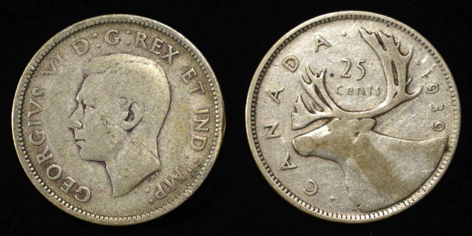 $3 80% SILVER CANADIAN QUARTERS