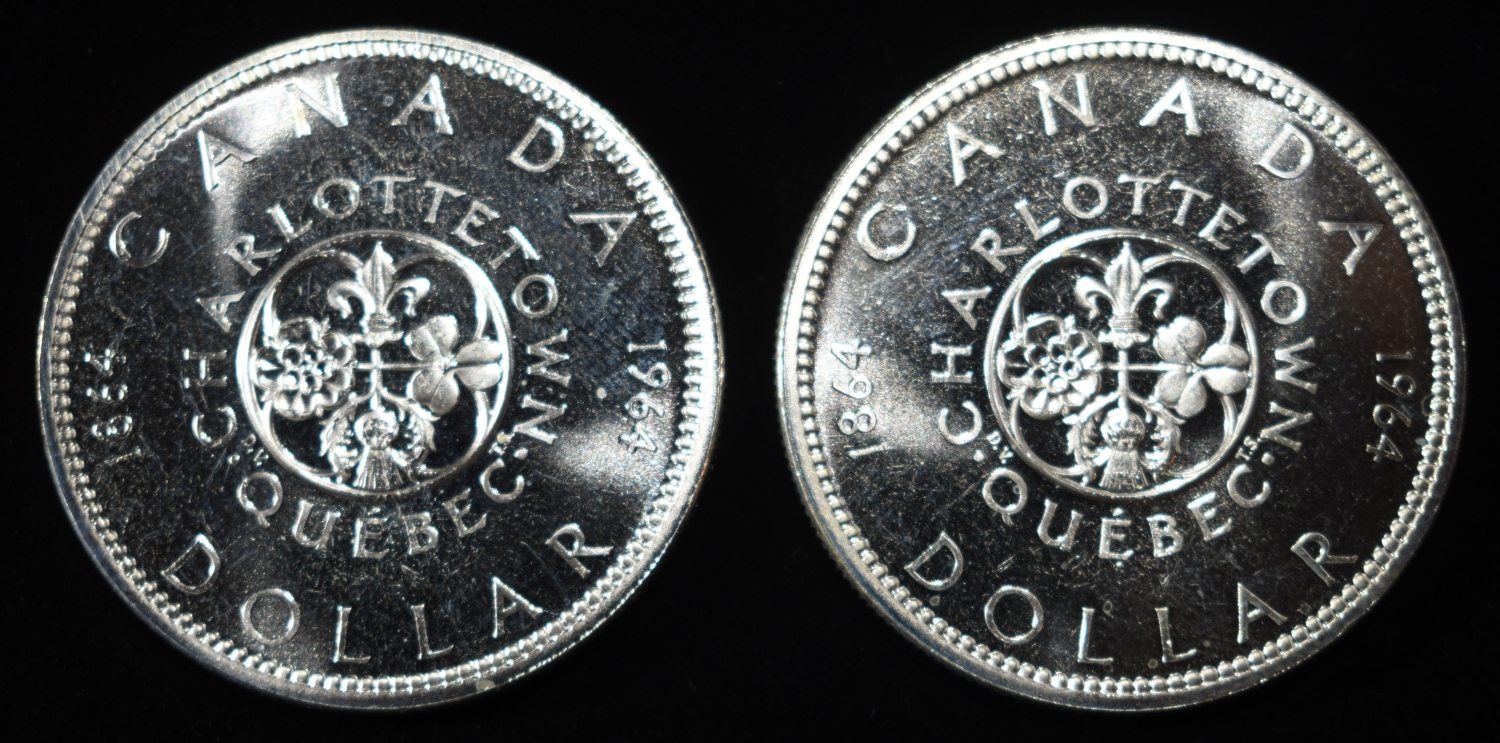 (2) 80% SILVER CANADIAN DOLLARS
