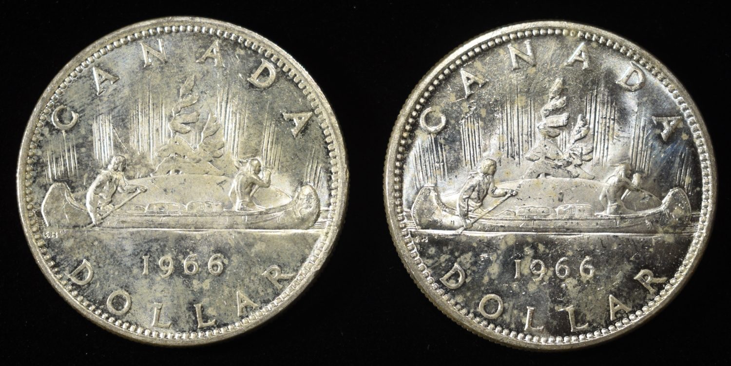 (2) 80% SILVER CANADIAN DOLLARS