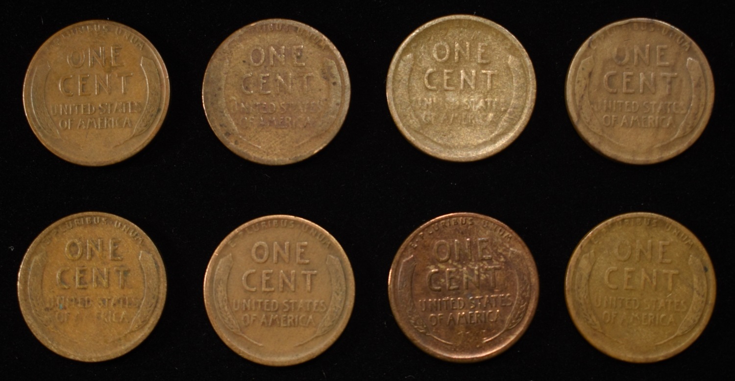 8 NICE EARLY SEMIKEY WHEAT CENTS