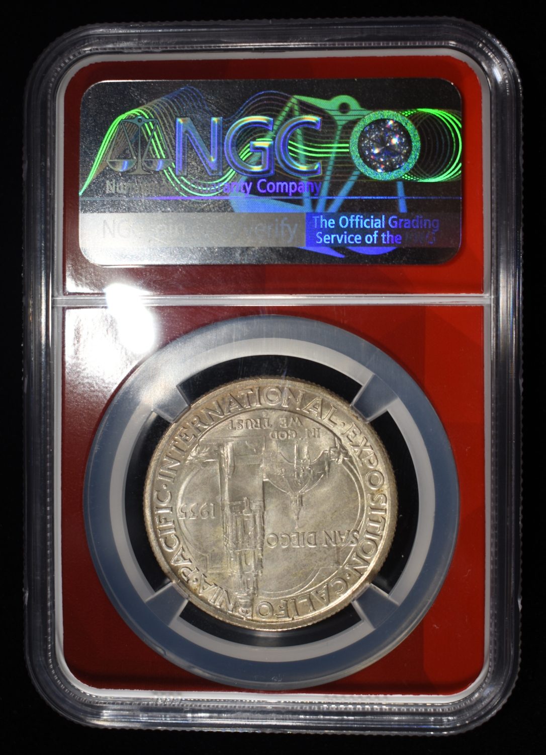1935-S SAN DIEGO COMMEM HALF DOLLAR NGC MS-65