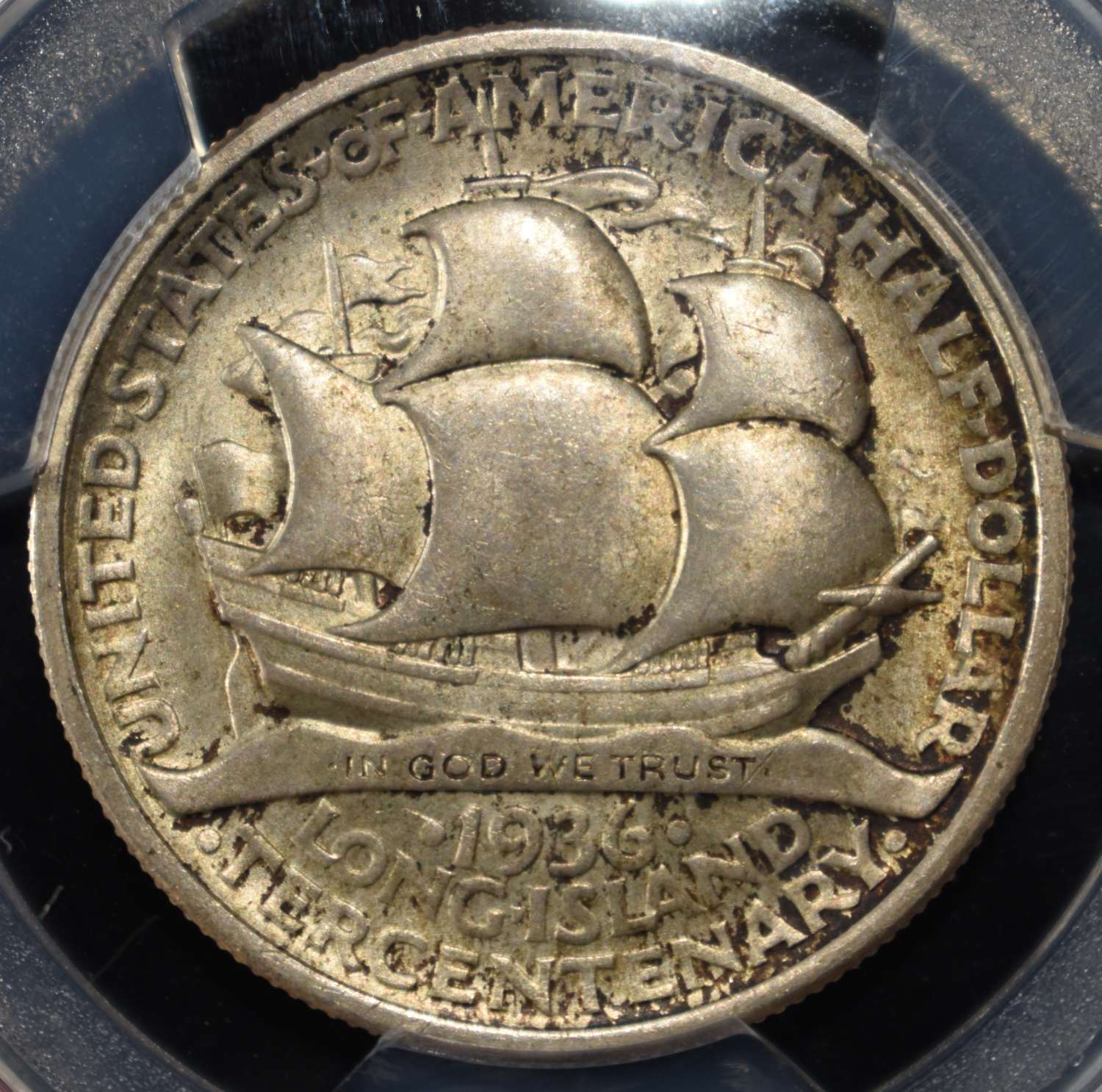 1936 LONG ISLAND COMMEM HALF DOLLAR PCGS MS-64