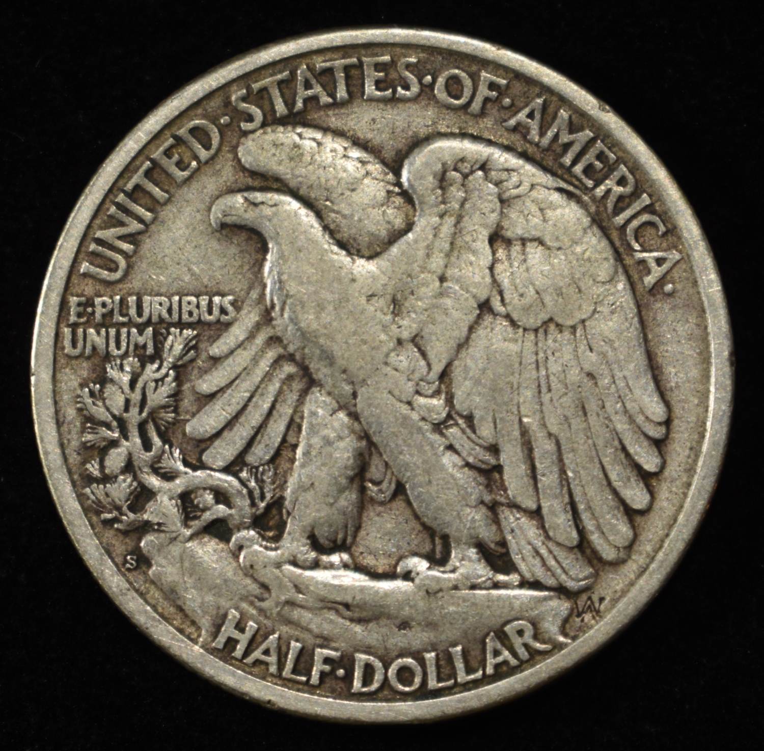 1923-S WALKING LIBERTY HALF DOLLAR XF