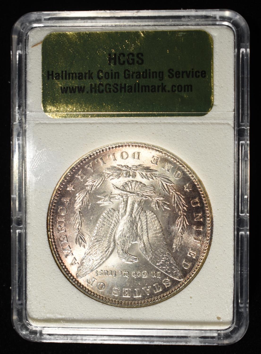 1887-P MORGAN DOLLAR HCGS GEM BU