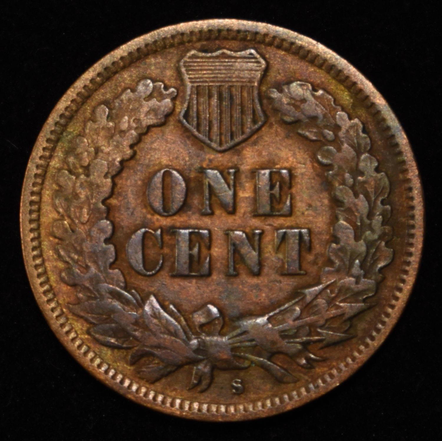 1908-S INDIAN HEAD CENT XF/AU RB