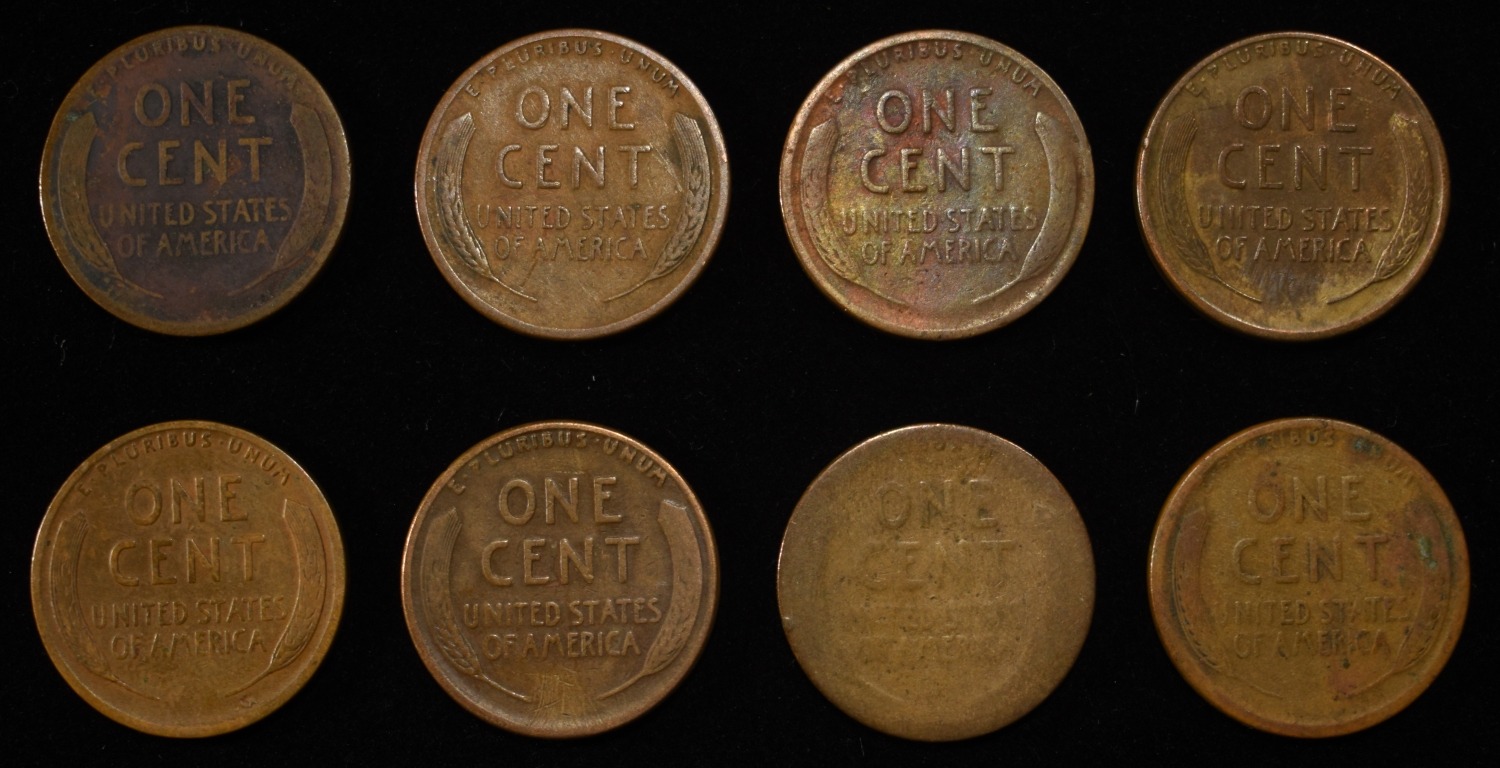 8 NICE EARLY SEMIKEY WHEAT CENTS