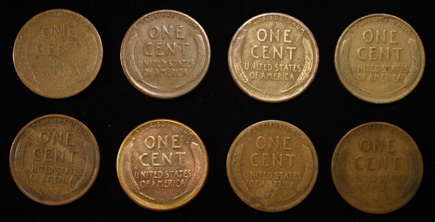 8 NICE EARLY SEMIKEY WHEAT CENTS