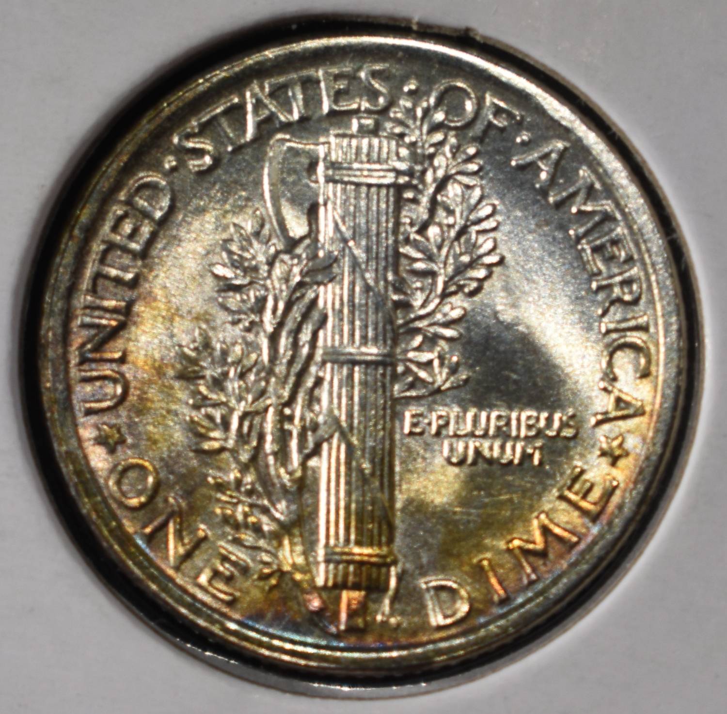 1916 MERCURY DIME GEM BU FSB