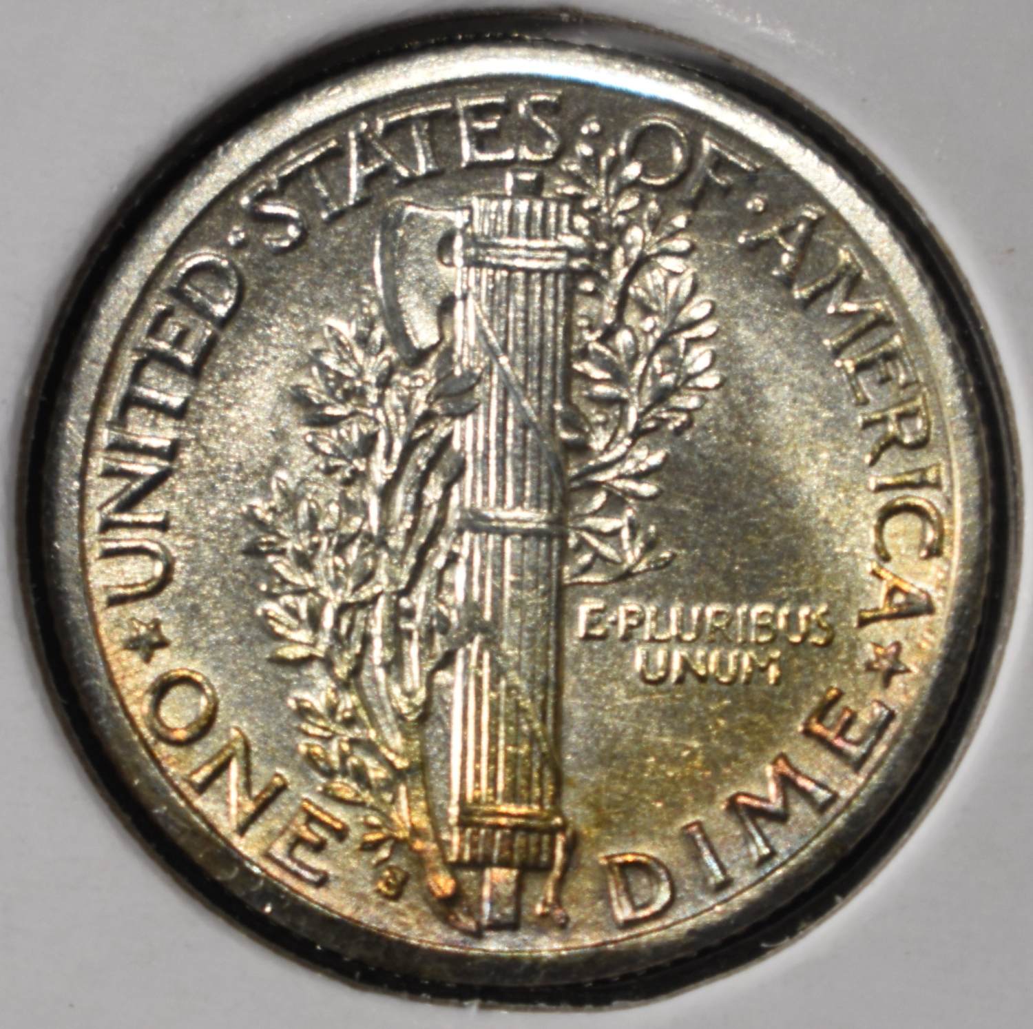 1916-S MERCURY DIME CH BU FSB