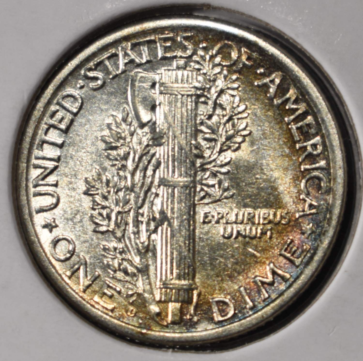 1917-D MERCURY DIME CH BU FSB