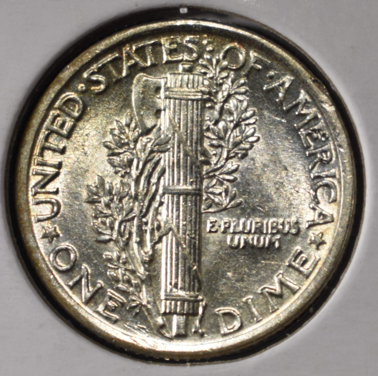 1918 MERCURY DIME CH BU FSB