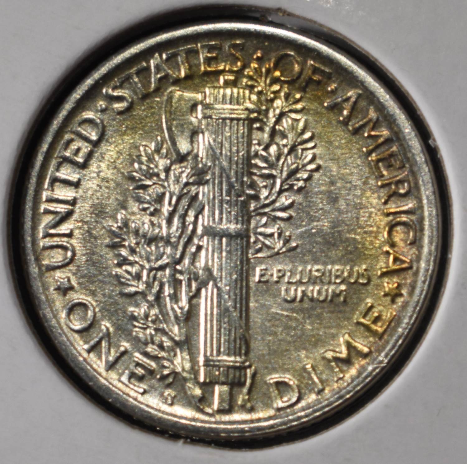 1918-S MERCURY DIME BU