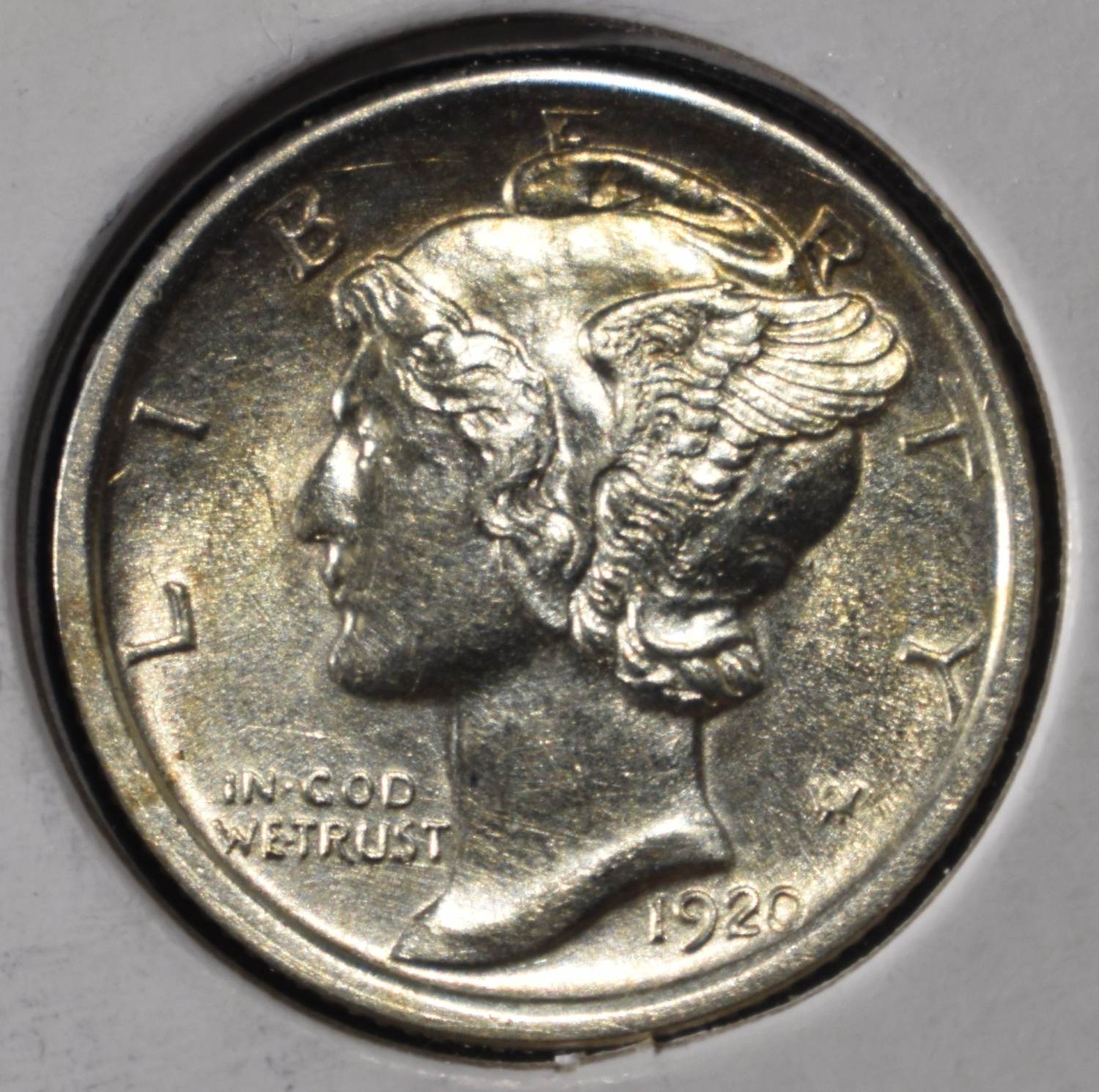 1920 MERCURY DIME CH BU FSB