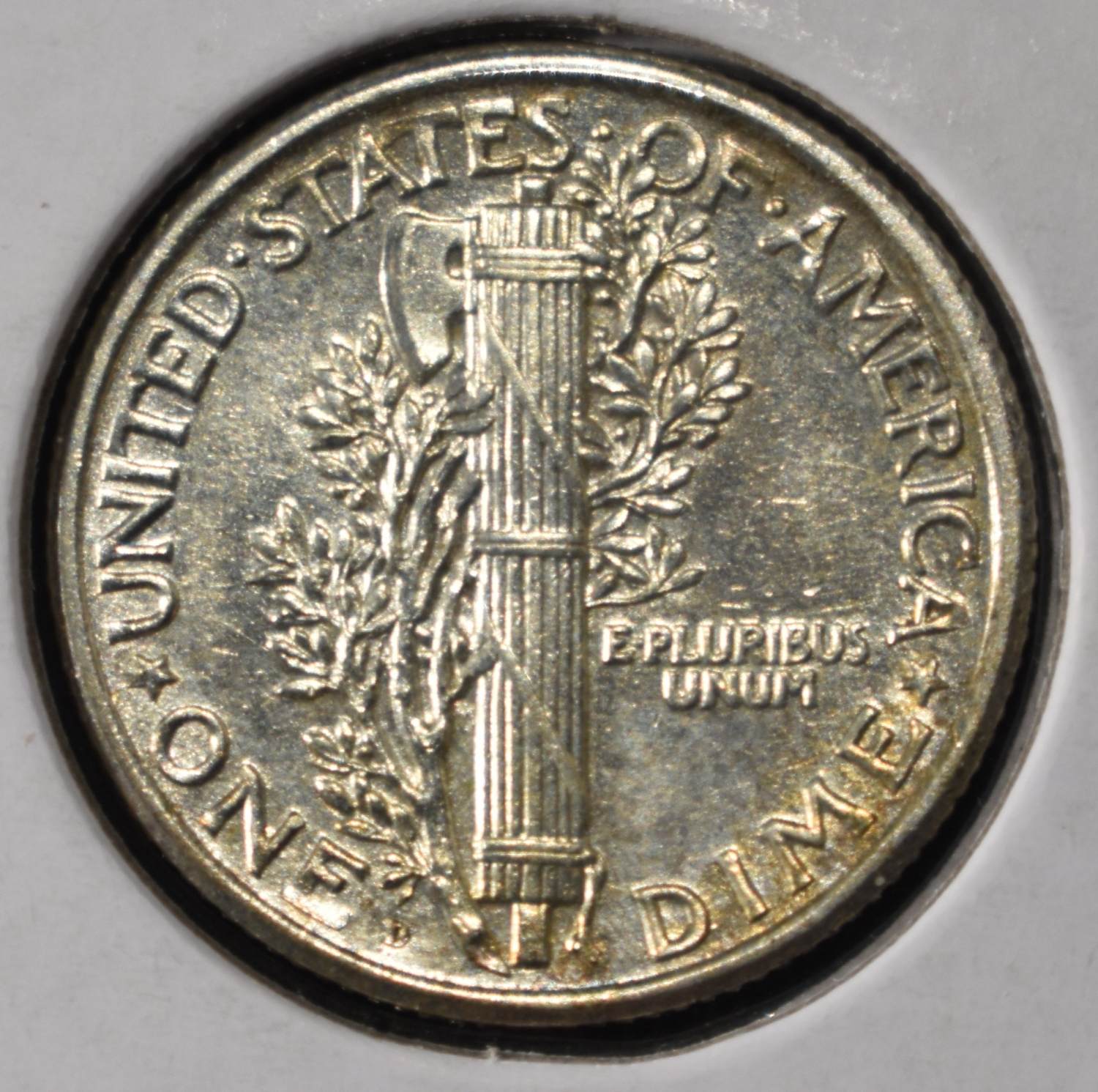 1920-D MERCURY DIME CH BU FSB