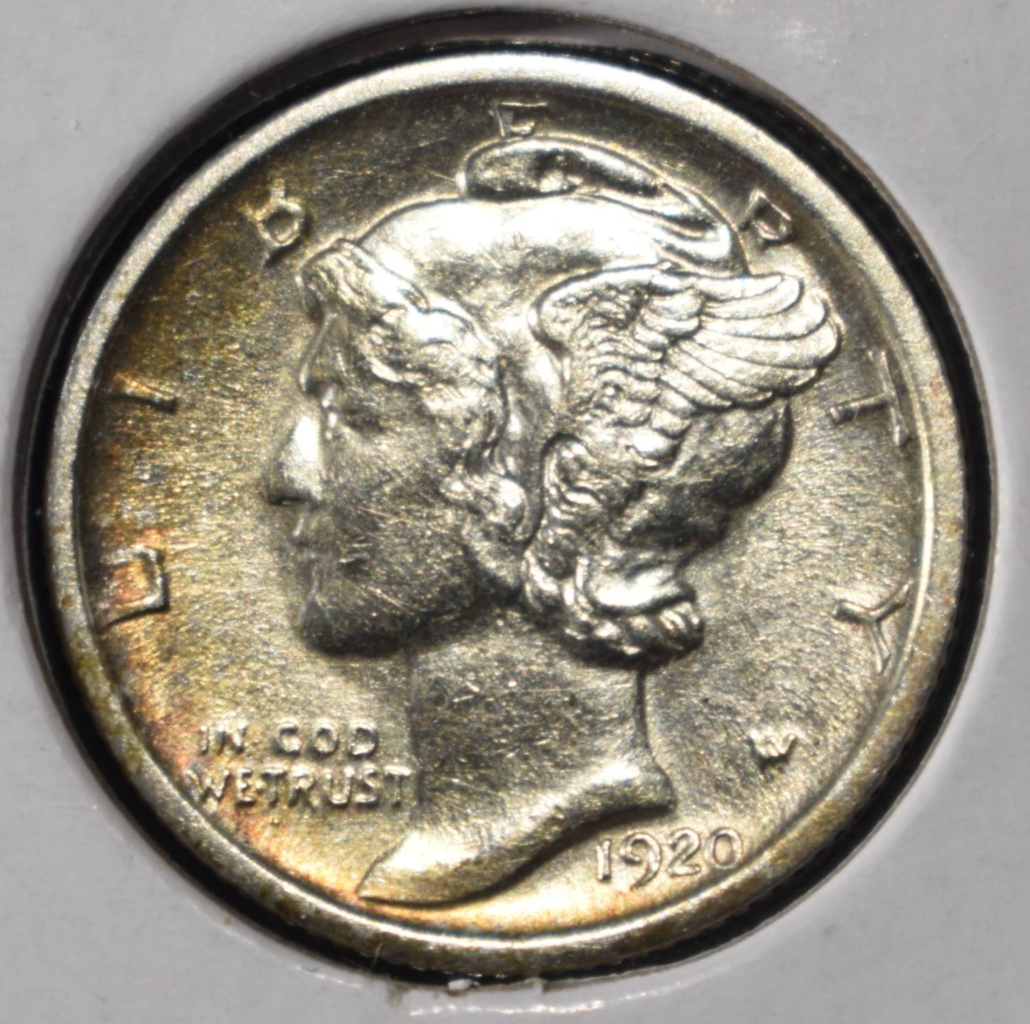 1920-S MERCURY DIME BU FSB