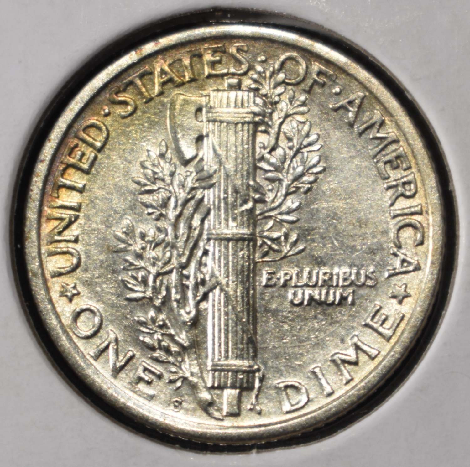 1920-S MERCURY DIME BU FSB