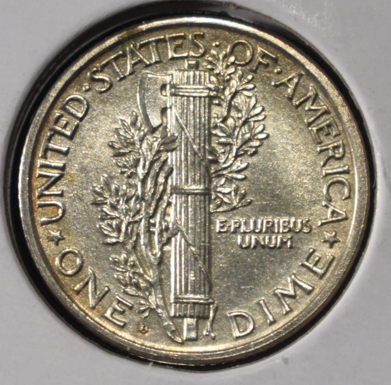 1921-D MERCURY DIME BU FSB