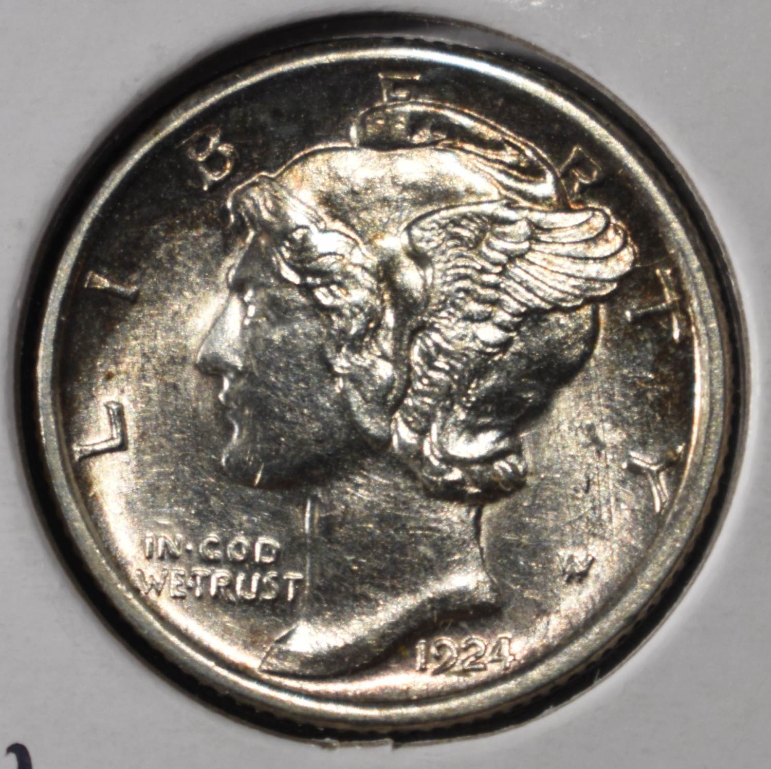 1924-S MERCURY DIME CH BU FSB