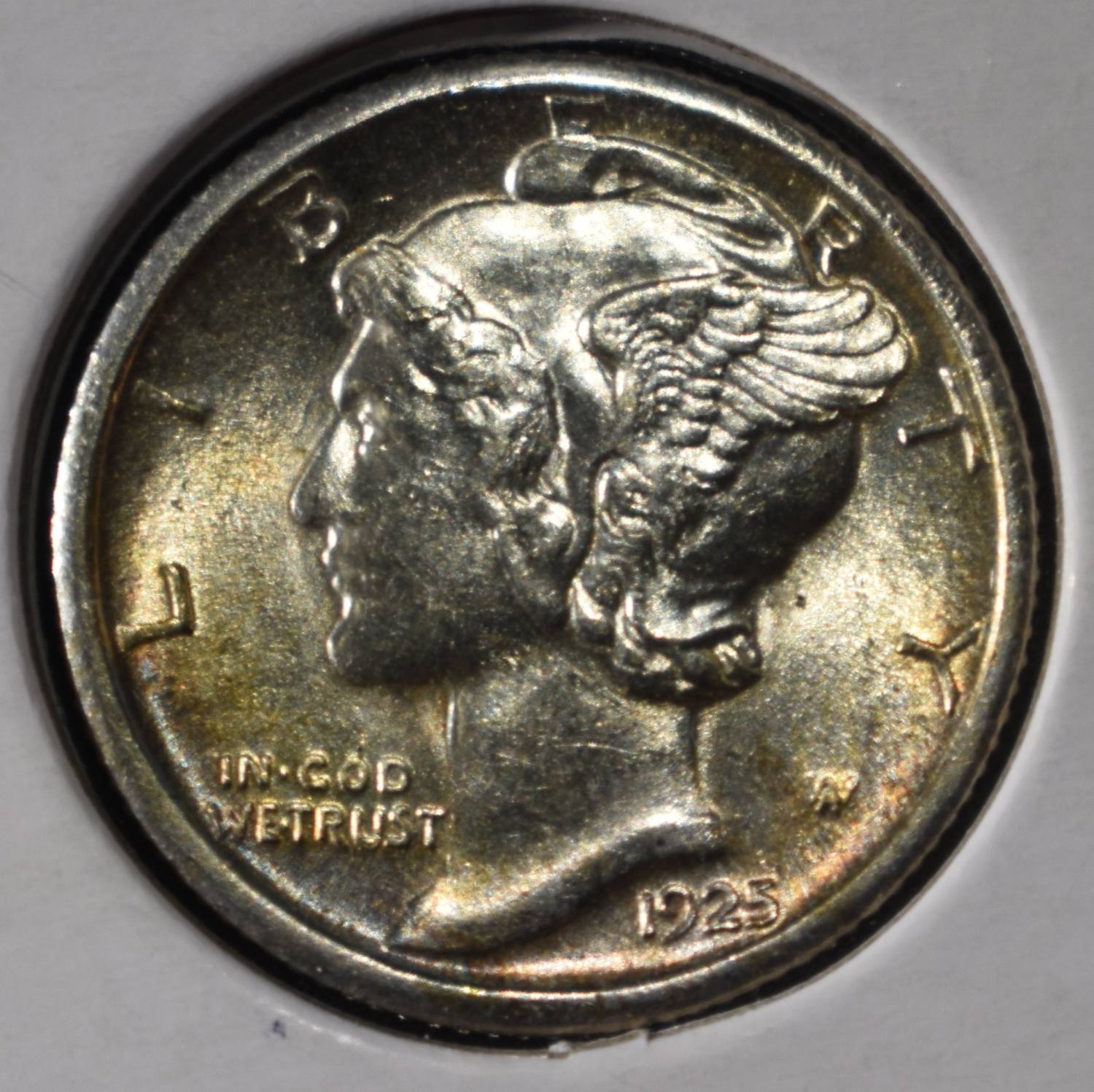 1925-S MERCURY DIME CH BU FSB