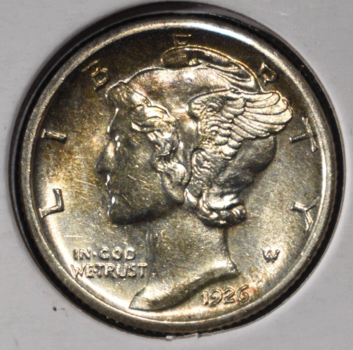1926-S MERCURY DIME BU FSB