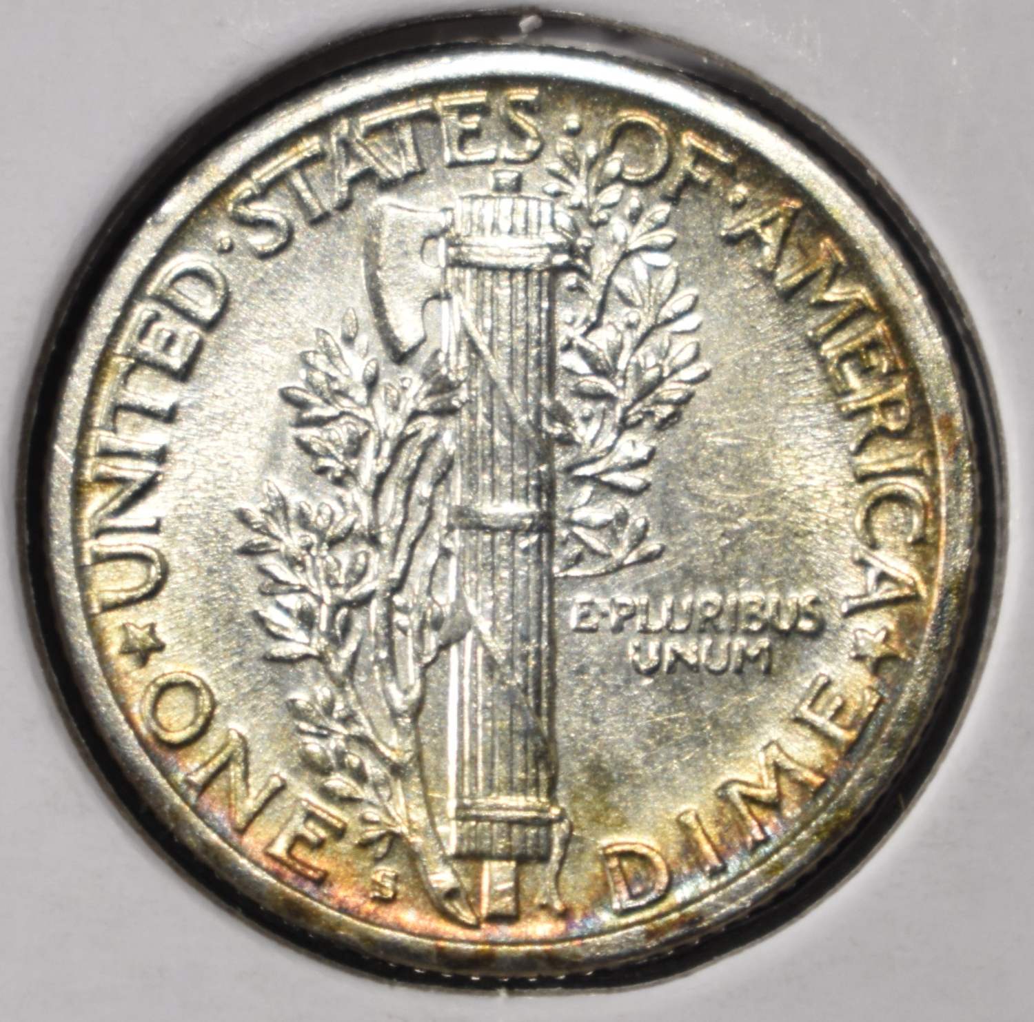 1927-S MERCURY DIME CH BU