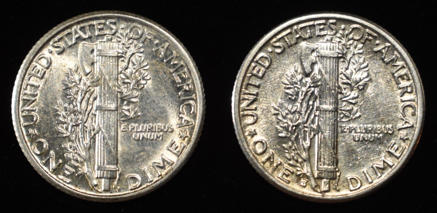 1930 CH BU FSB & 1930-S BU MERCURY DIMES