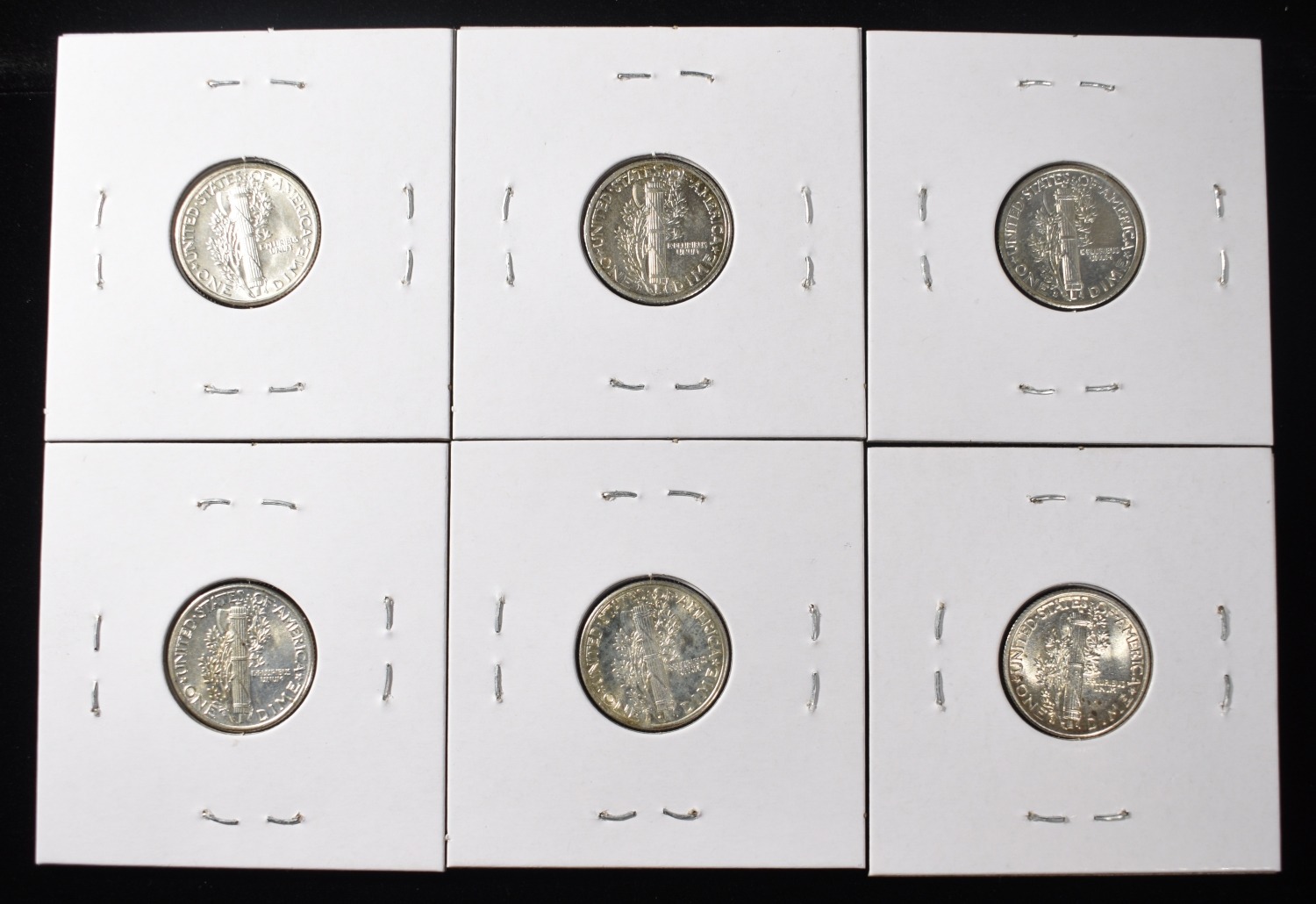 MERCURY DIMES COLLECTORS LOT