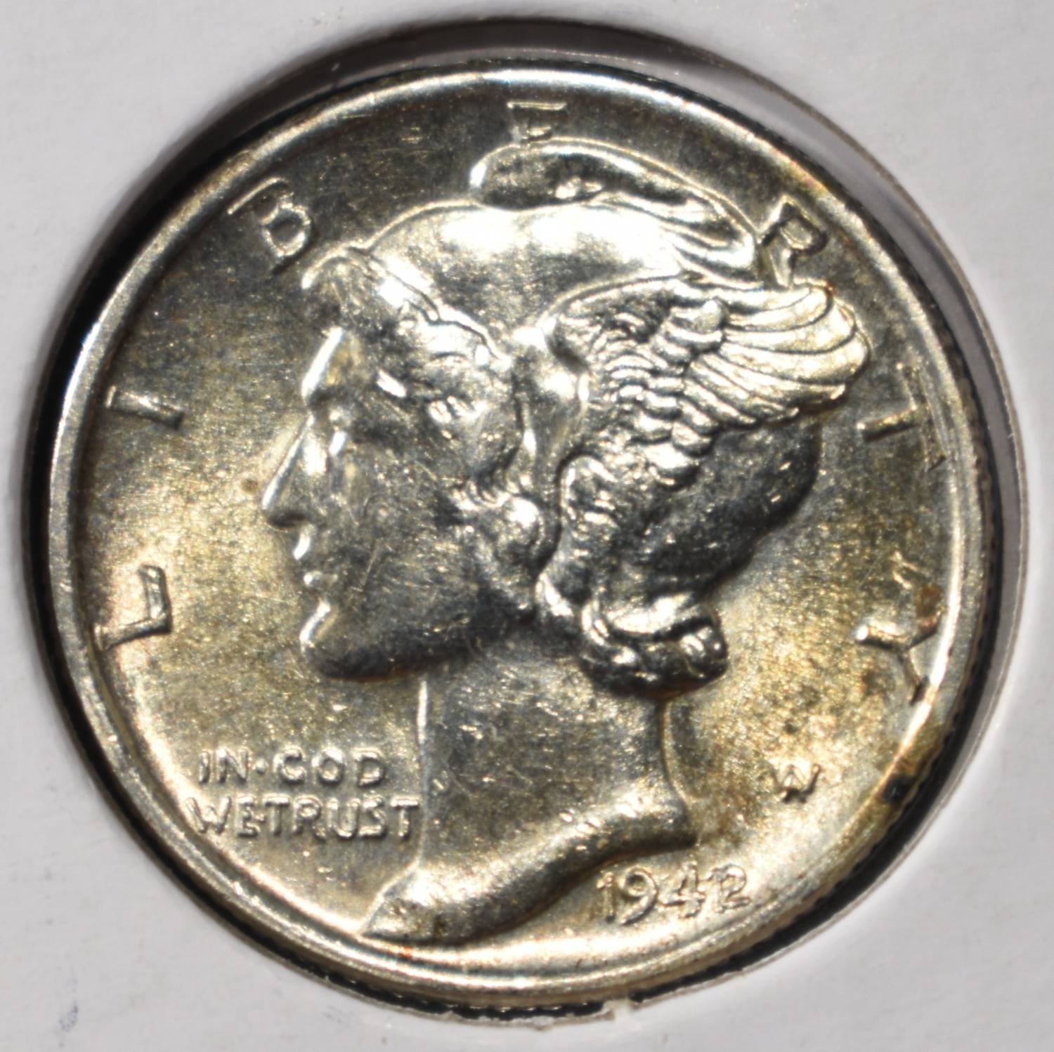 1942/1 MERCURY DIME BU FSB