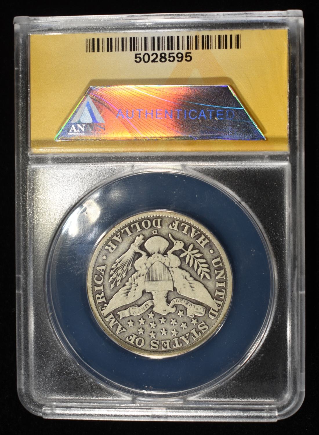 1913-D BARBER HALF DOLLAR VG 10 ANACS
