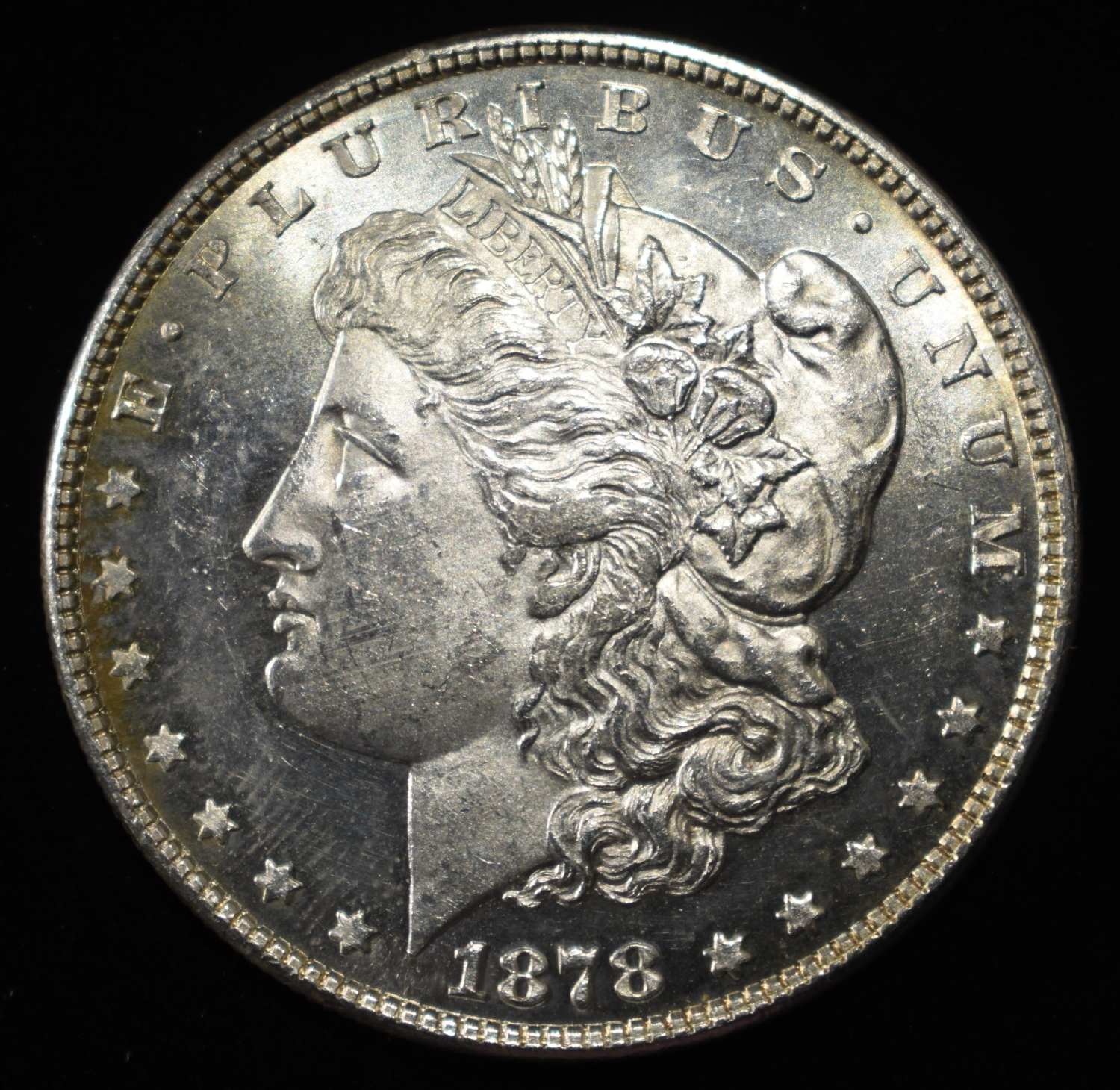 1878 8TF MORGAN DOLLAR CH/GEM BU PROOF LIKE