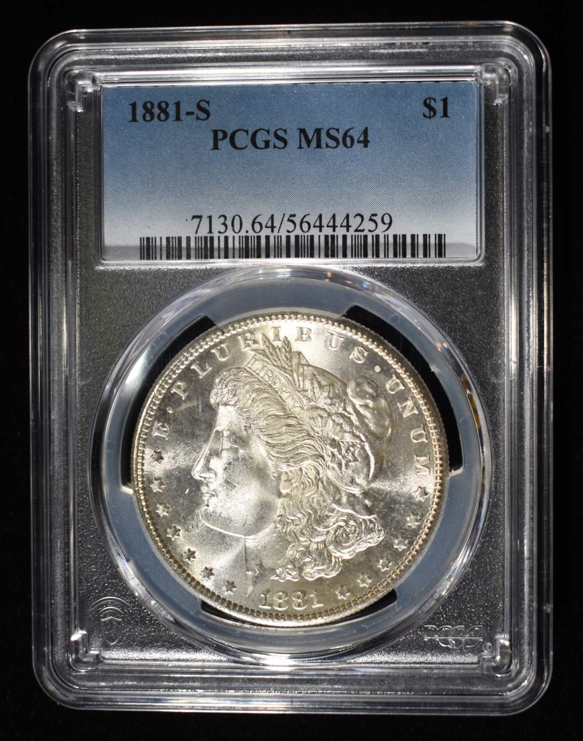 1881-S MORGAN DOLLAR PCGS MS-64