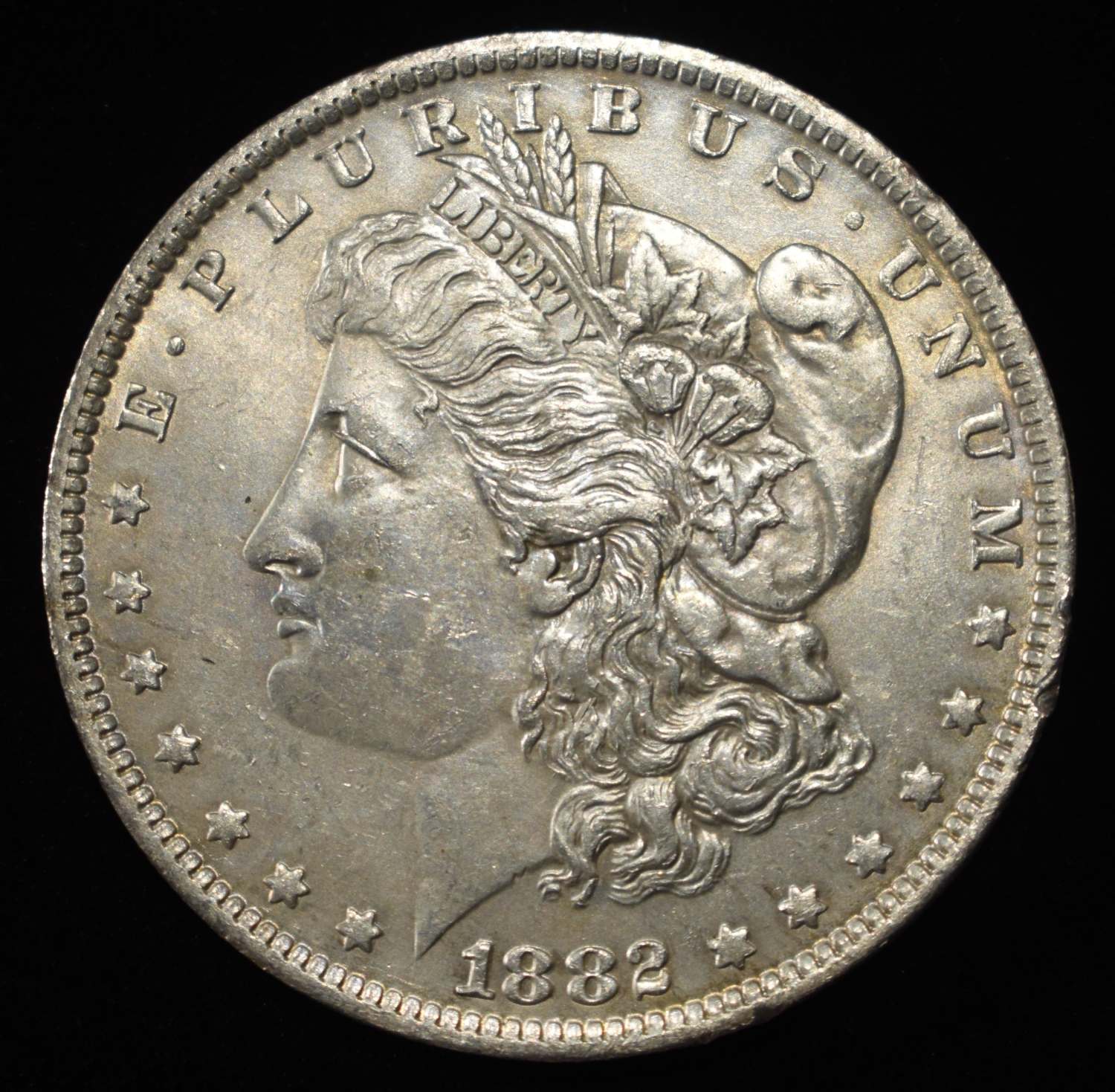 1882-O/S MORGAN DOLLAR SHARP BU OLD CLEANING