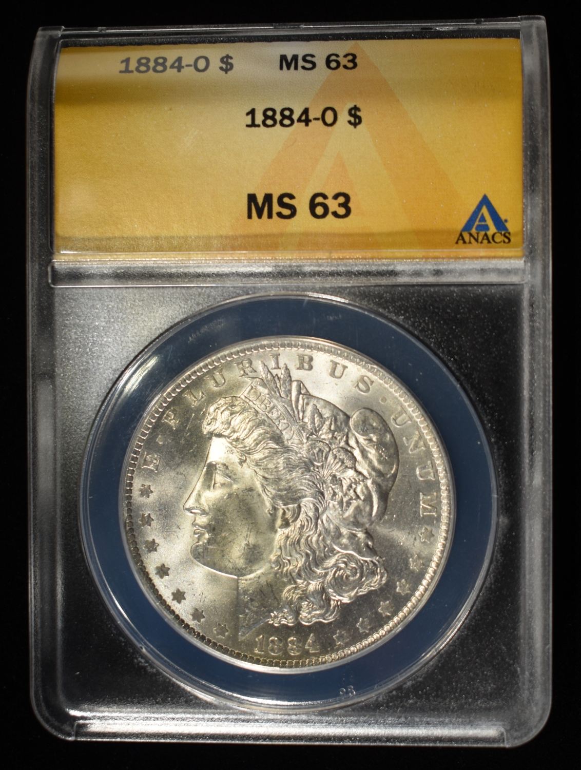 1884-O MORGAN DOLLAR MS 63 ANACS