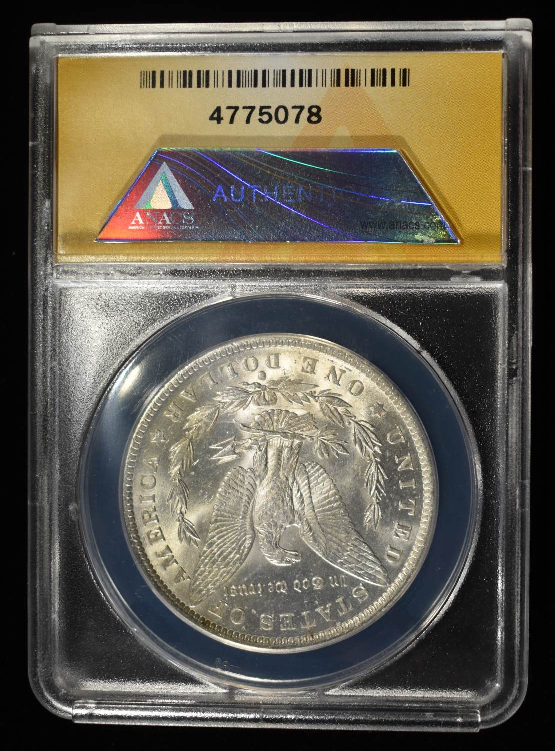 1884-O MORGAN DOLLAR MS 63 ANACS