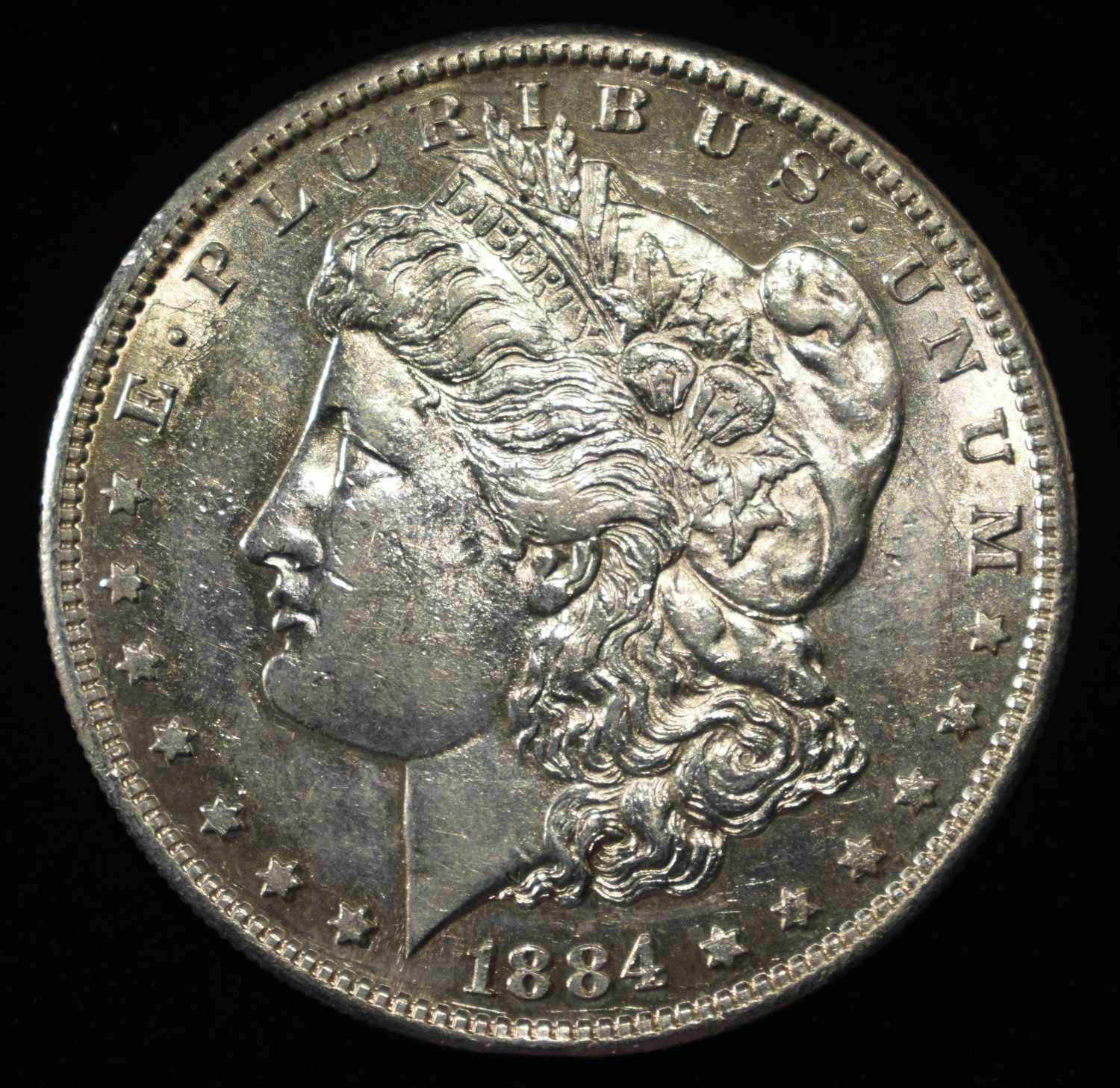 1884-S MORGAN DOLLAR AU/BU