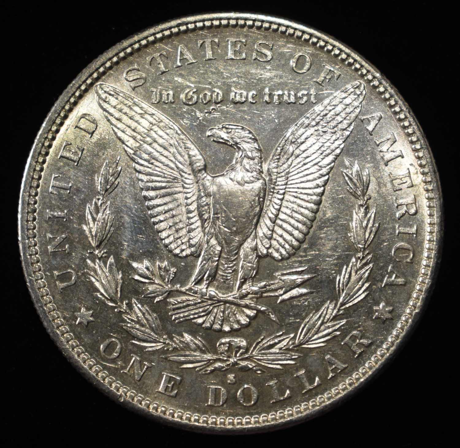 1884-S MORGAN DOLLAR AU/BU