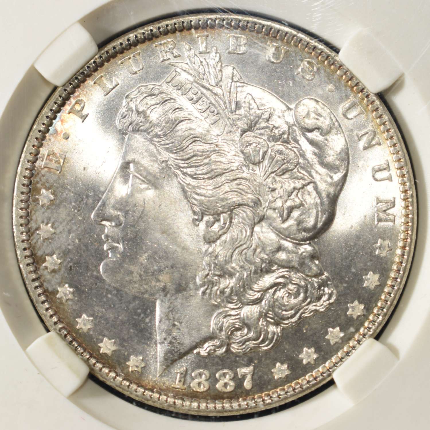1887 MORGAN DOLLAR PGA SUPERB GEM BU