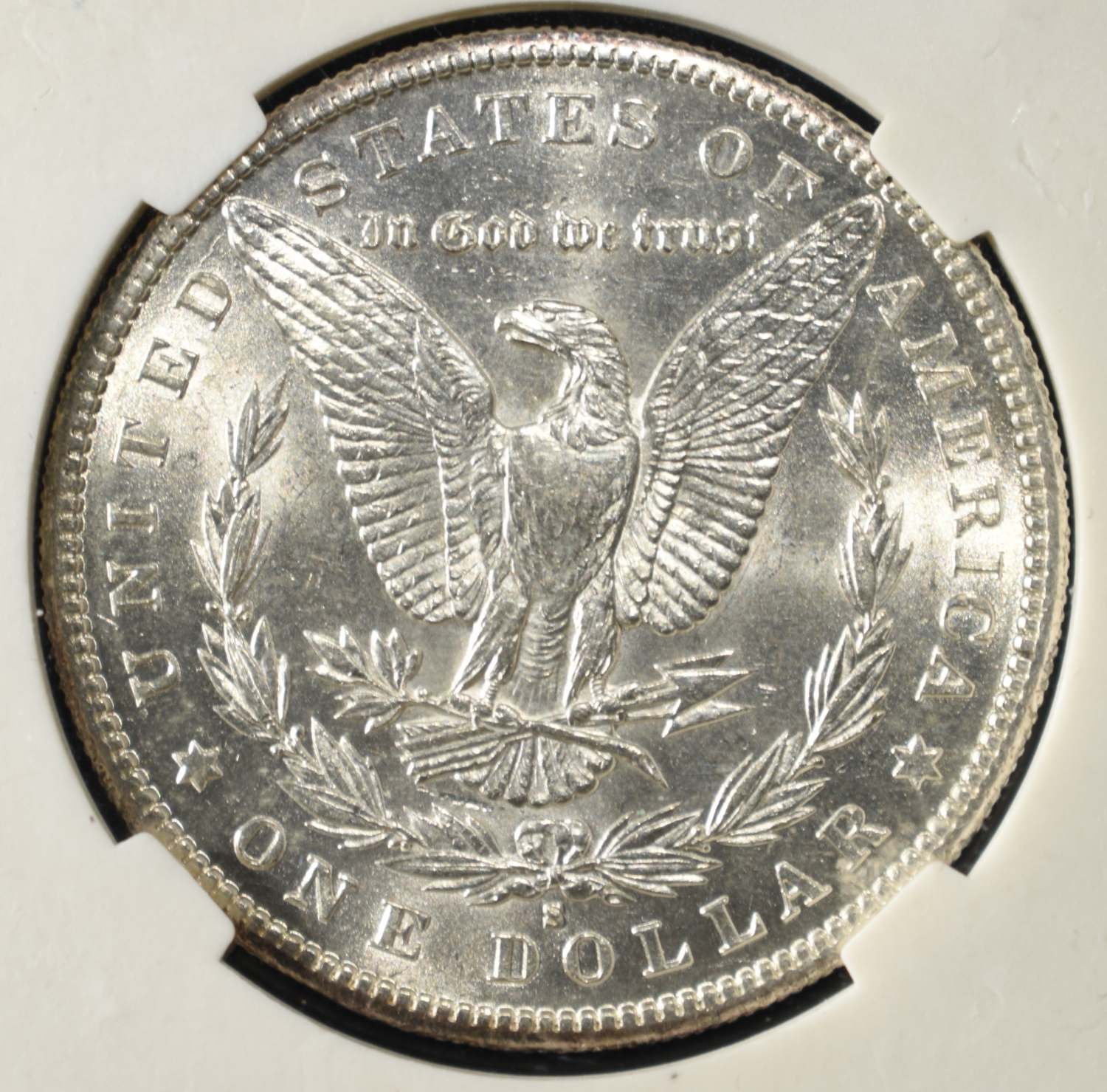 1889-S MORGAN DOLLAR PGA GEM BU