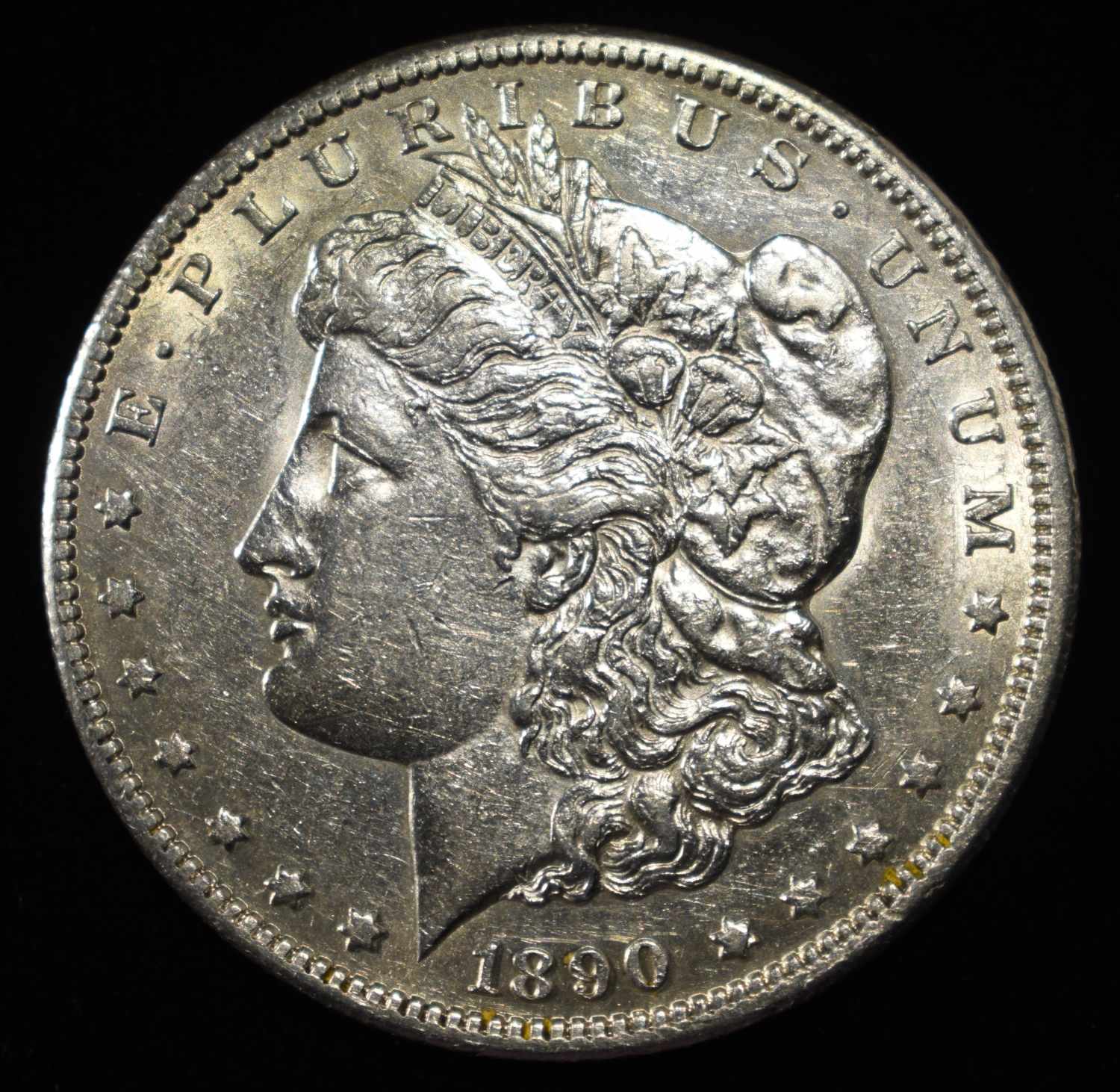 1890-CC MORGAN DOLLAR CH AU