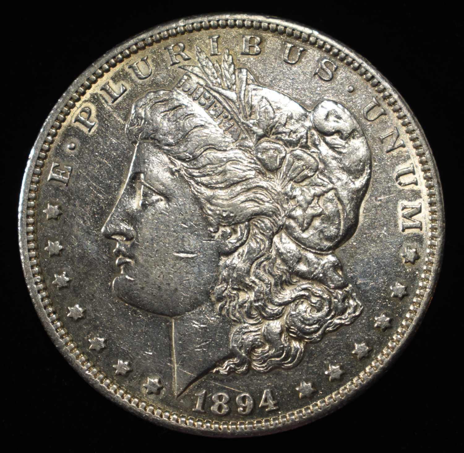 1894-S MORGAN DOLLAR AU