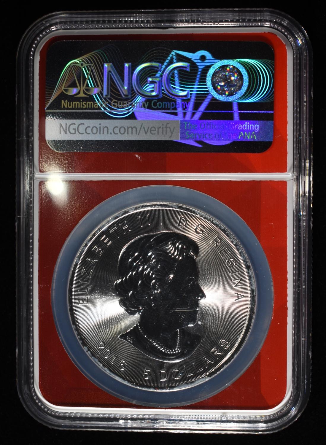 2016 1 OZ SILVER CANADA SUPERMAN NGC MS-69