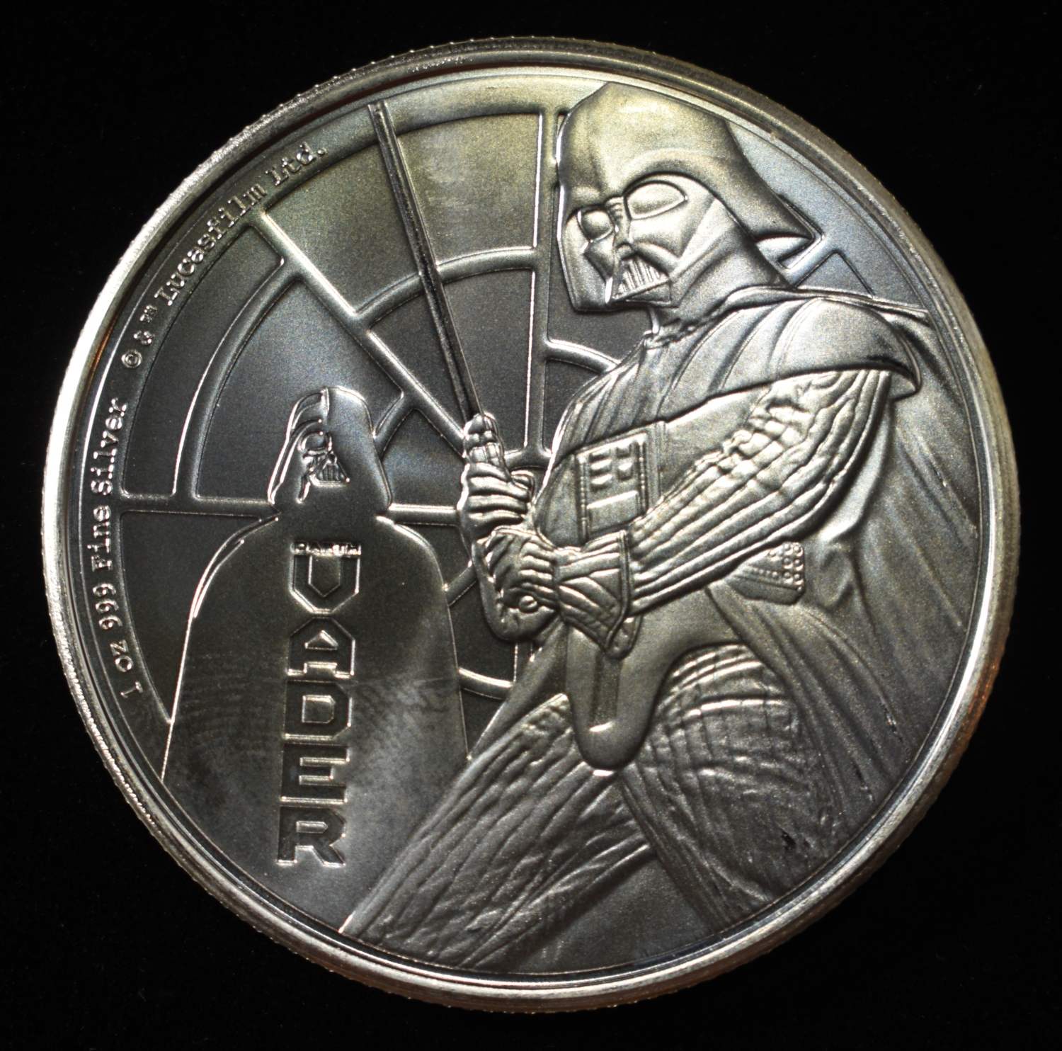 2022 STAR WARS DARTH VADER 1 OZ .999 SILVER ROUND